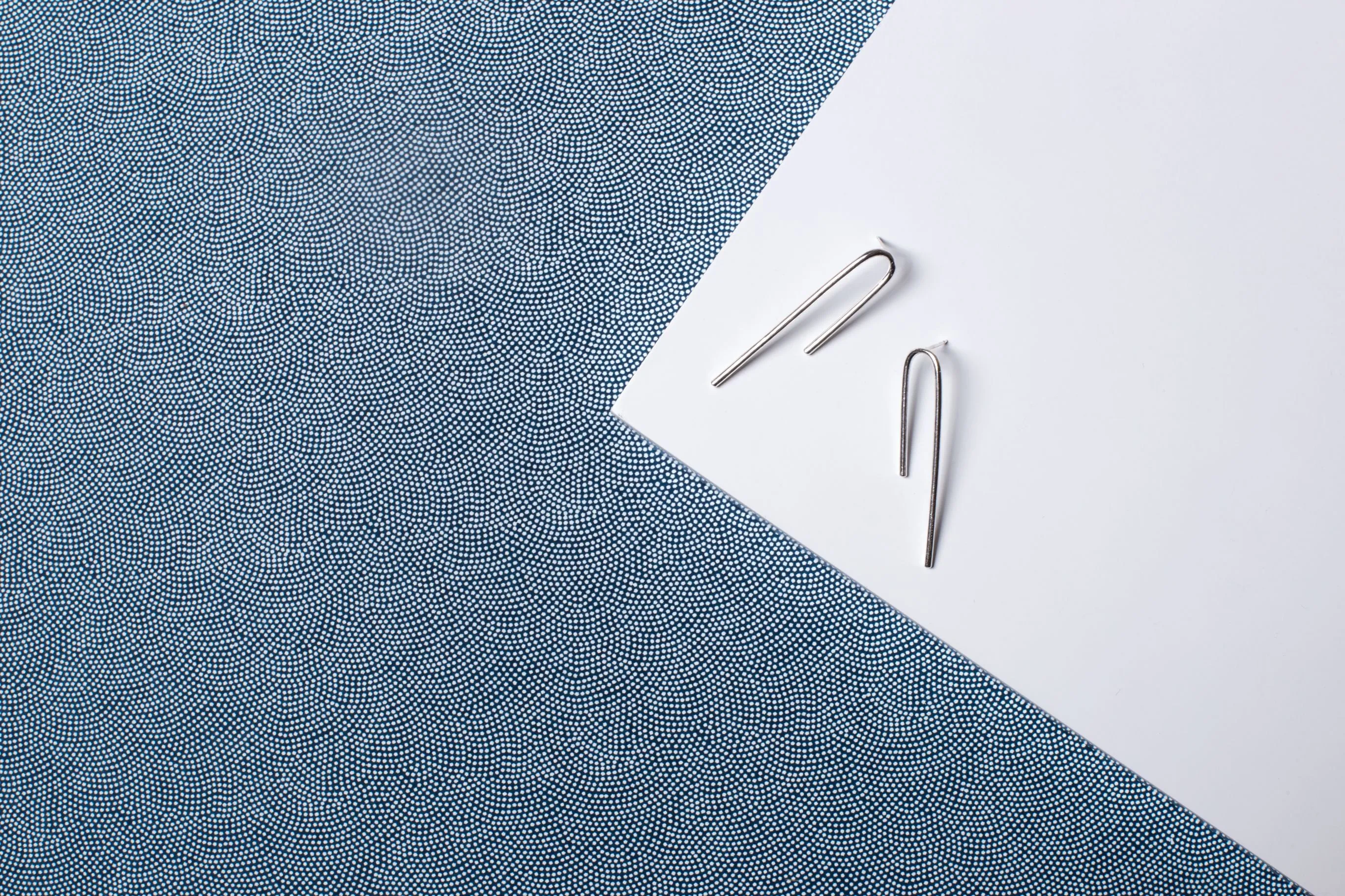 Minimalist Asymmetrical Line Earrings
