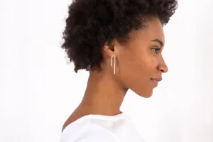 Minimalist Asymmetrical Line Earrings