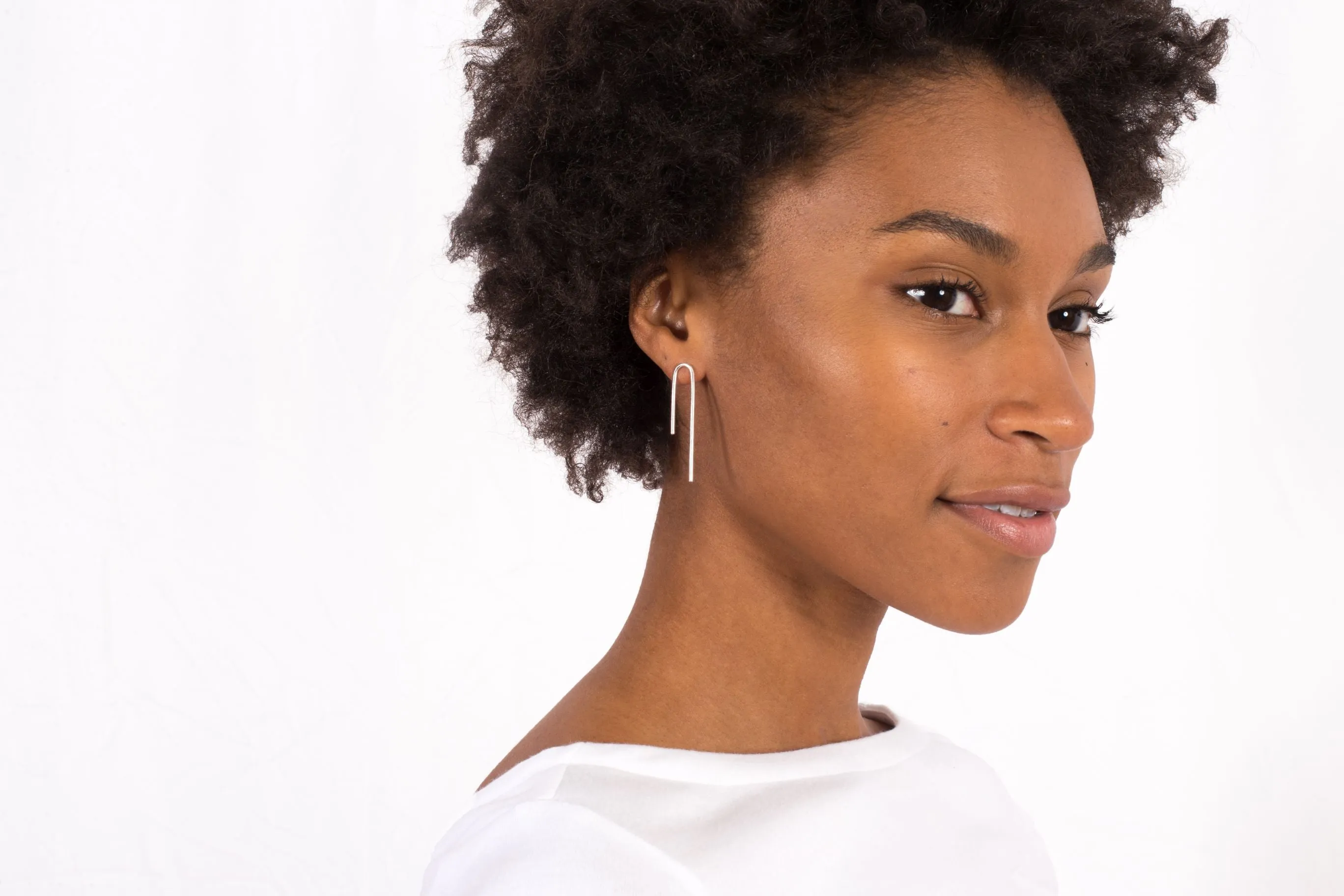 Minimalist Asymmetrical Line Earrings