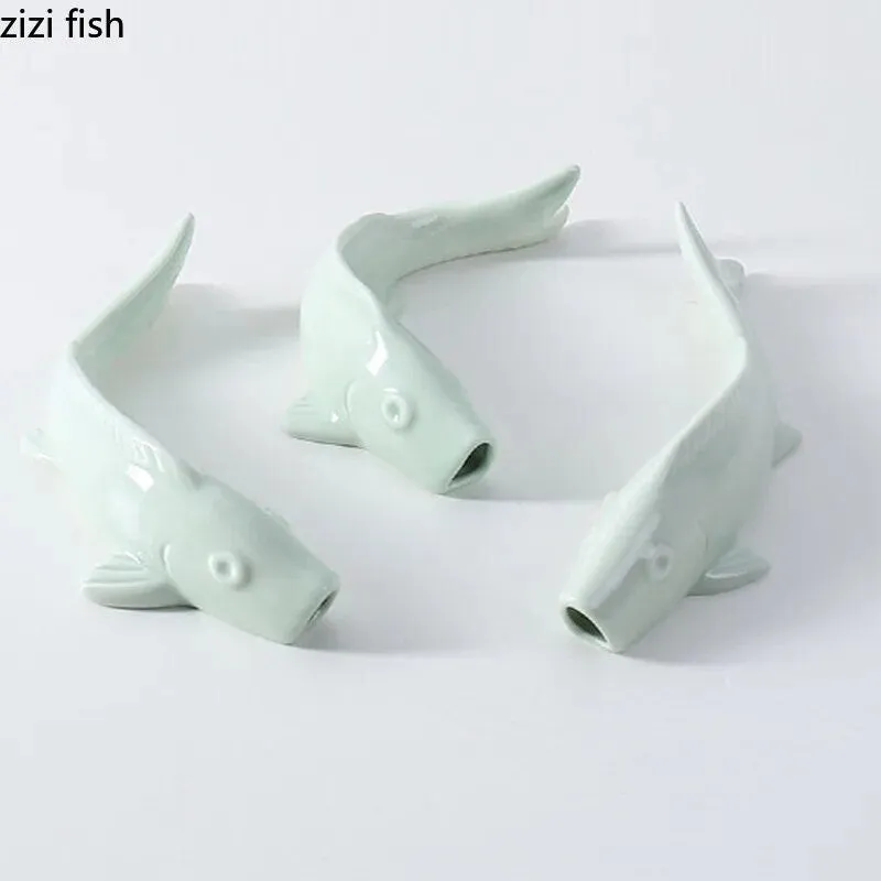 Minimalist Shark Shape Ceramic Flower Holder