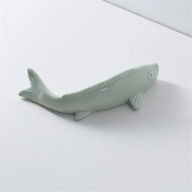 Minimalist Shark Shape Ceramic Flower Holder