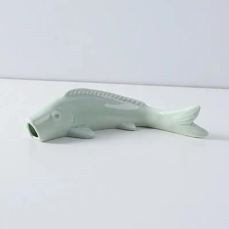 Minimalist Shark Shape Ceramic Flower Holder