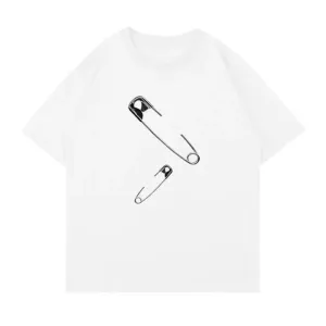 Minimalist Solid Pin Print T-Shirt