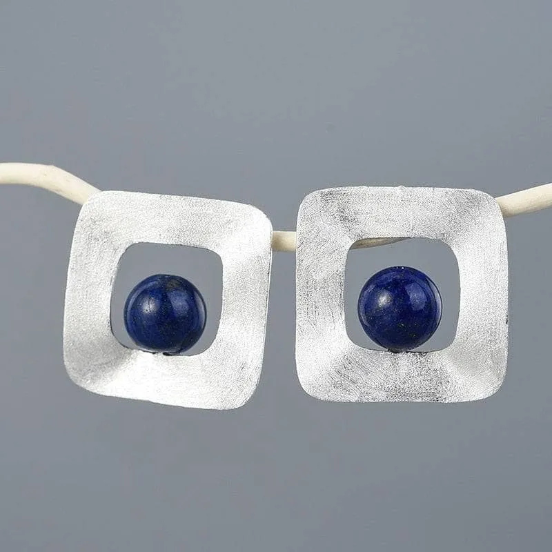 Minimalist Style Uneven Square Stud Earrings