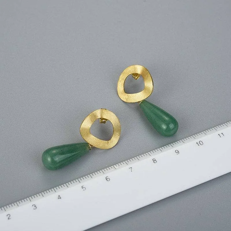 Minimalist Uneven Geometric Shape Dangle Earrings