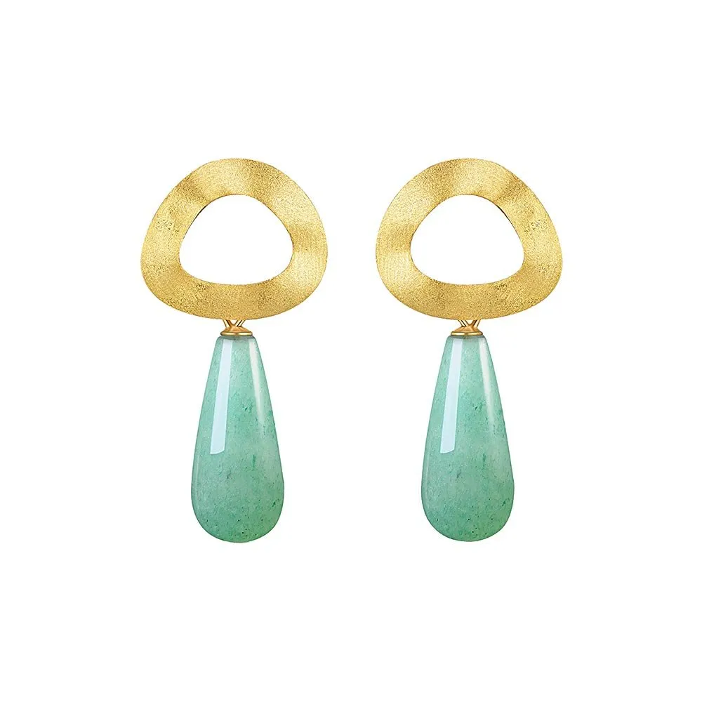 Minimalist Uneven Geometric Shape Dangle Earrings