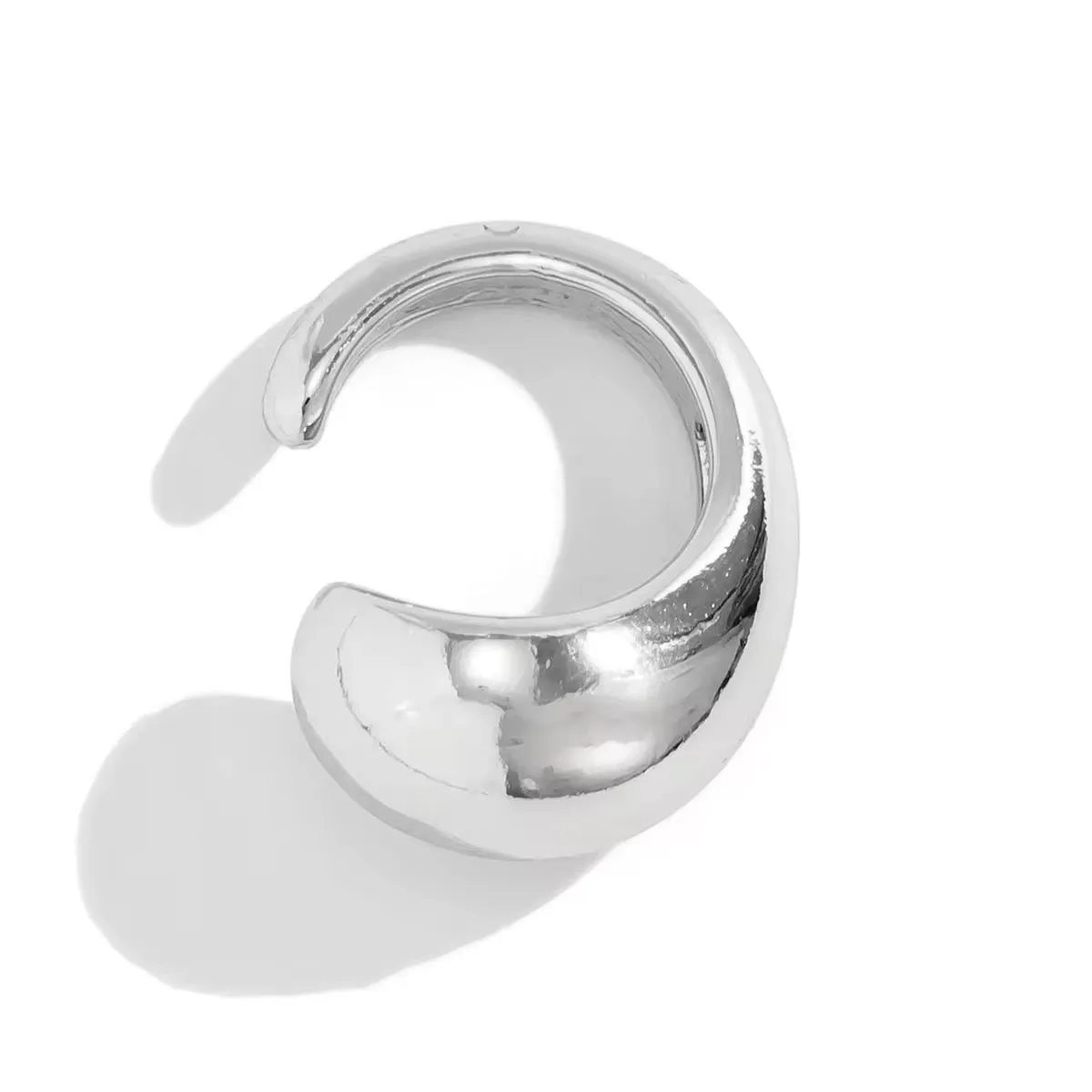 Minimalist Water Drop Half-Empty Clip Earring