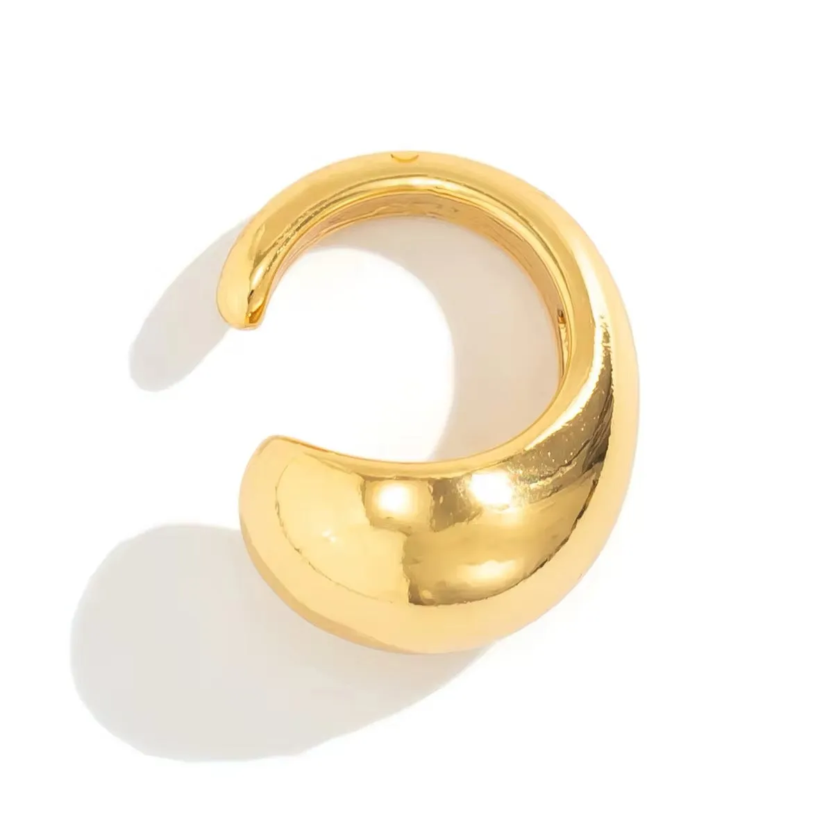 Minimalist Water Drop Half-Empty Clip Earring
