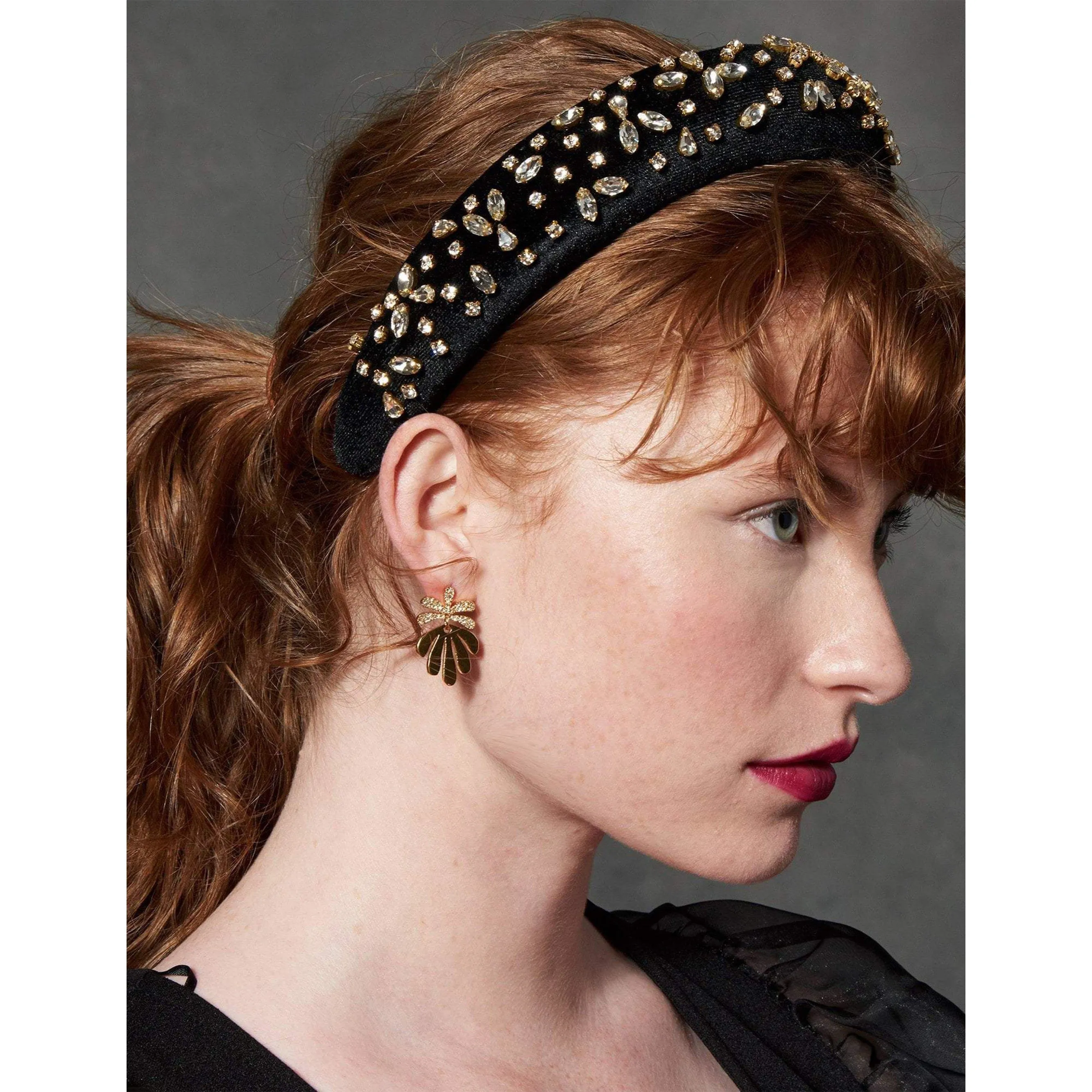 Mixed Shape Padded Headband Jet