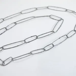 Morse Code Hand Forged Chain Necklace