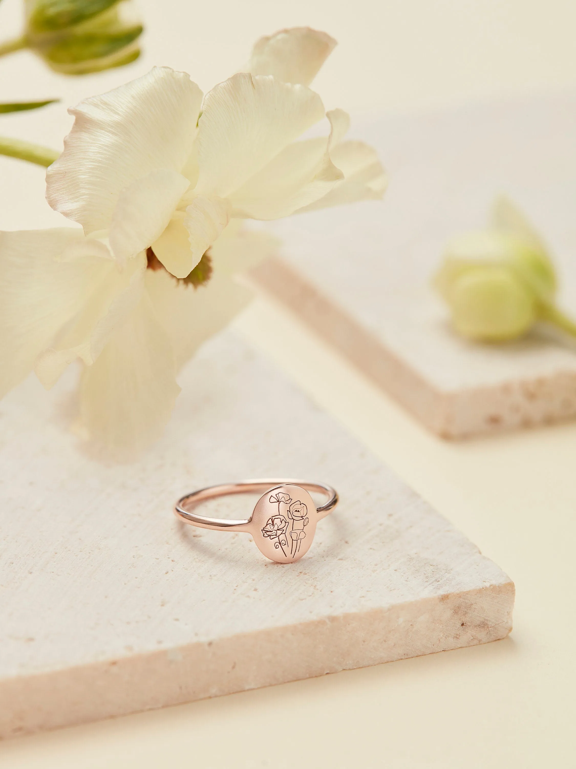 Mother's Day Gift | Family Florals Ring | Multiple Birth Flower Ring| Family Florals Ring| Bouquet Ring| Personalized Gift for family