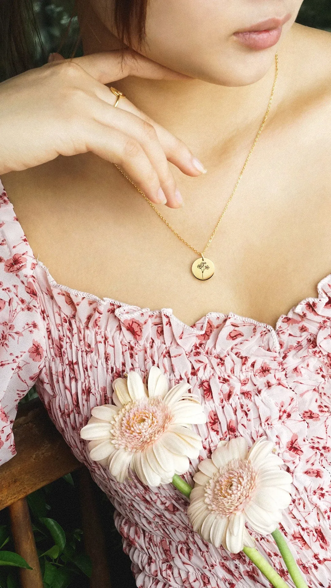 Multiple BirthFlower Necklace