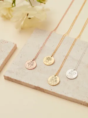 Multiple BirthFlower Necklace
