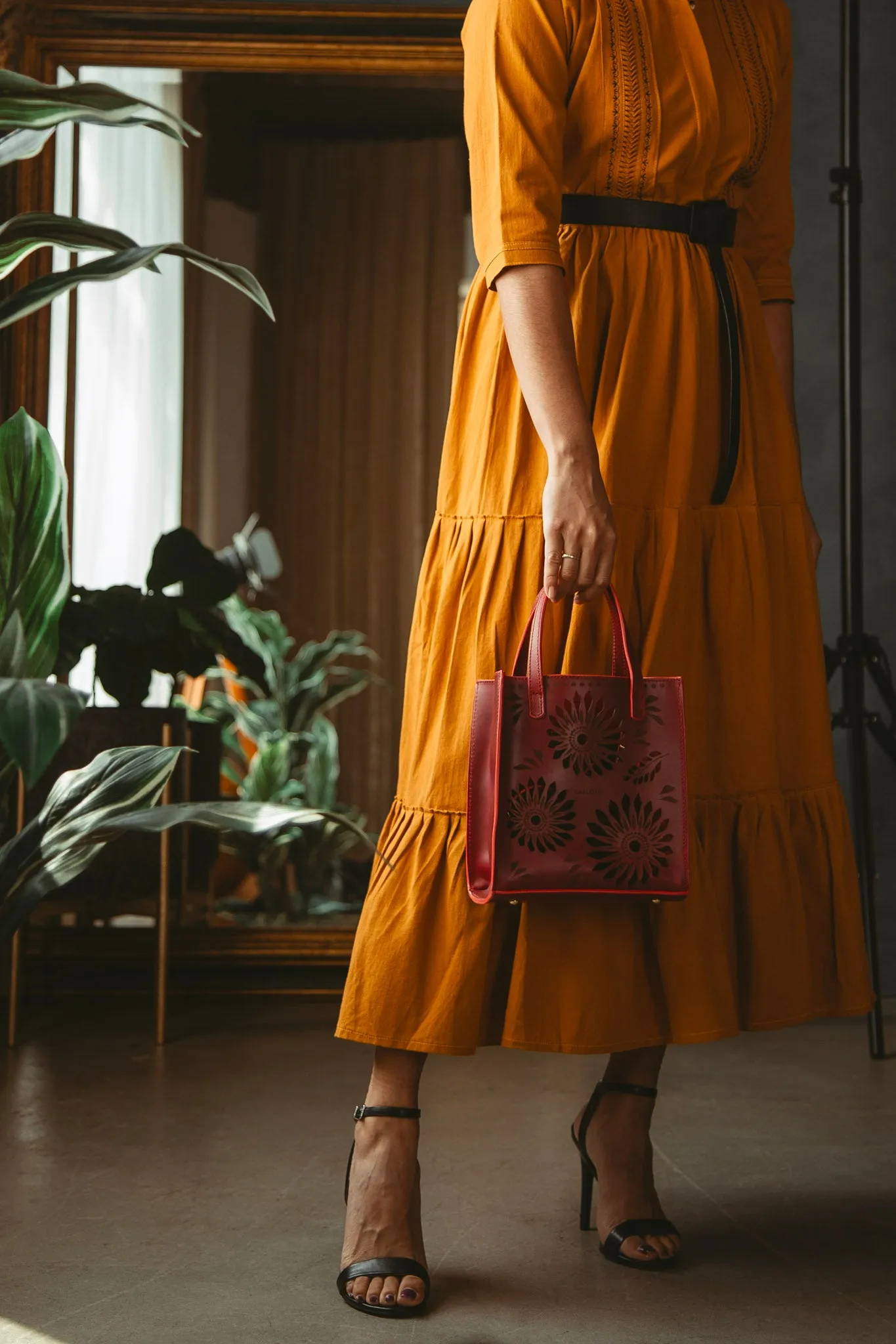 Naila Midi Dress - Yellow