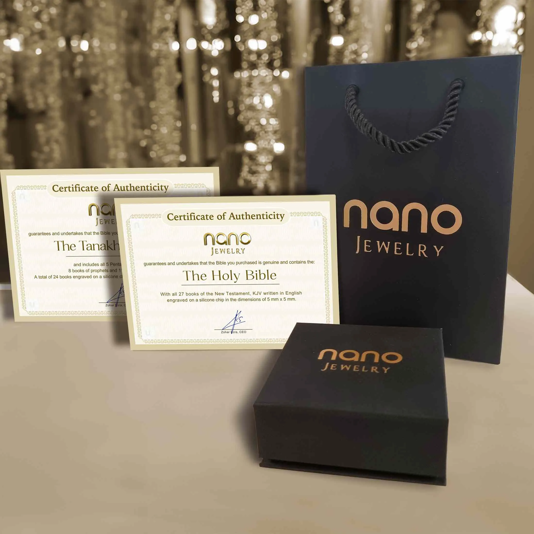 Nano Bible Necklace: Old & New Testaments - Full Truth Pendant