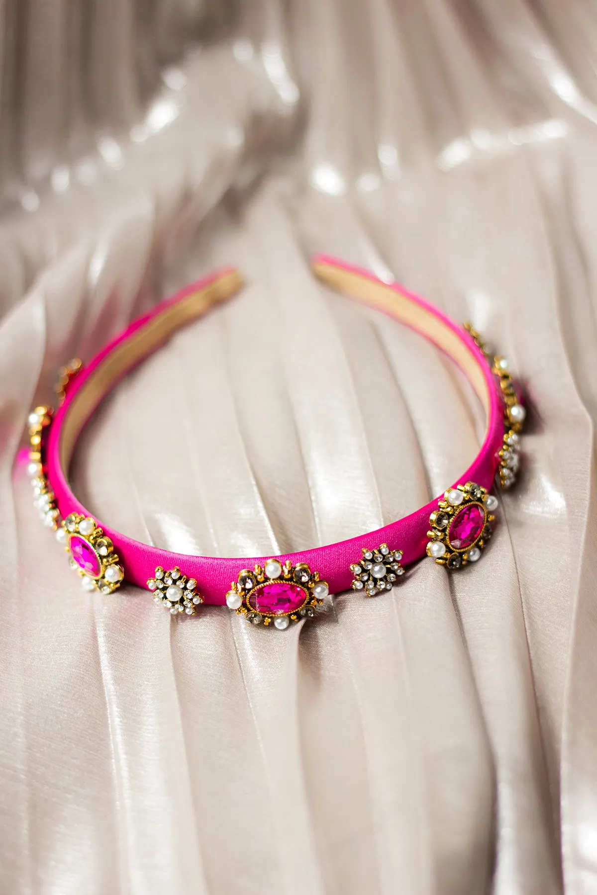 Narrow Jewel Diamante Headband