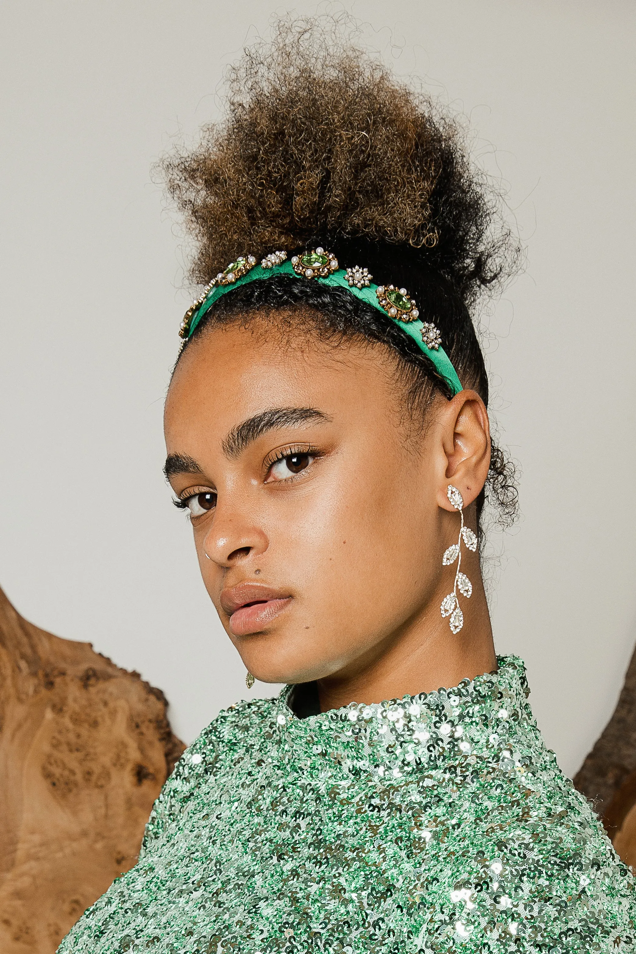 Narrow Jewel Diamante Headband