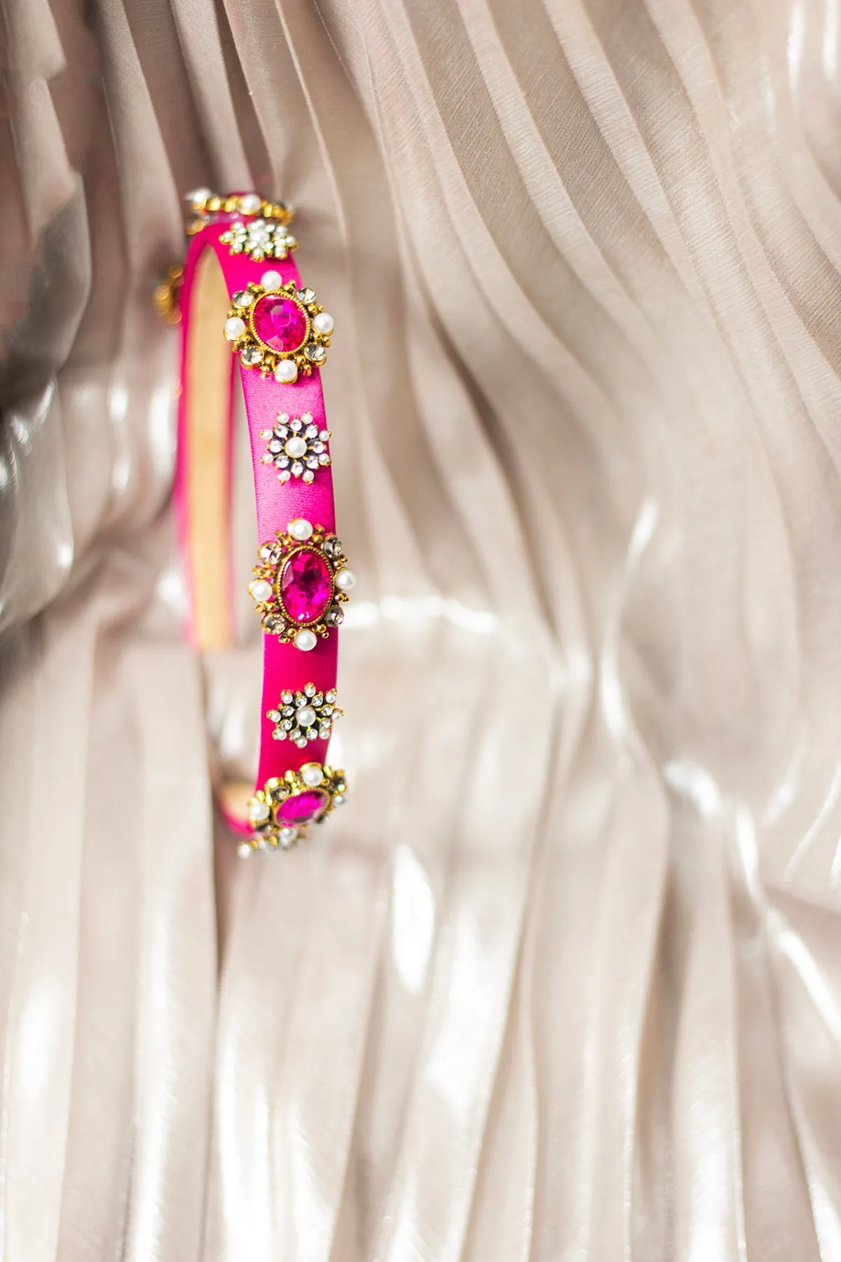 Narrow Jewel Diamante Headband