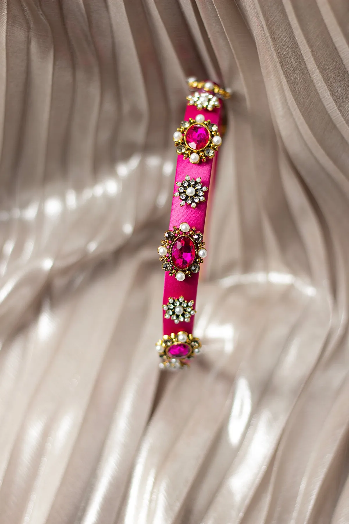 Narrow Jewel Diamante Headband