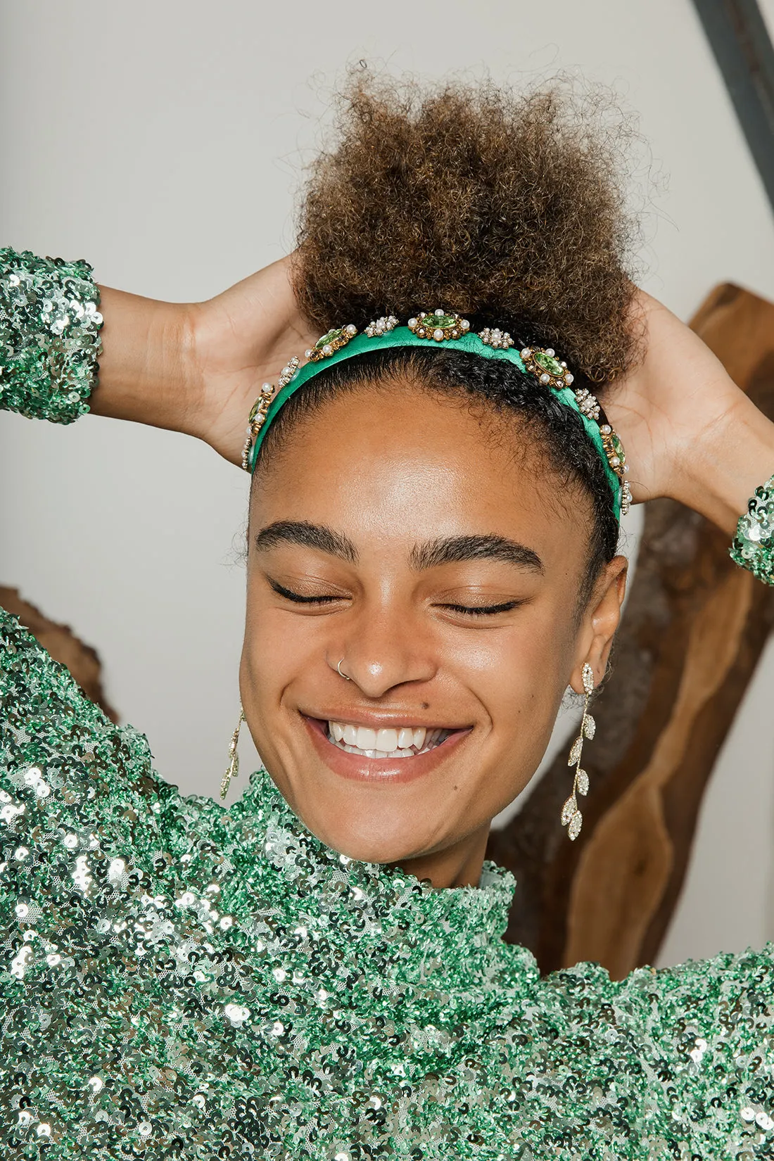 Narrow Jewel Diamante Headband
