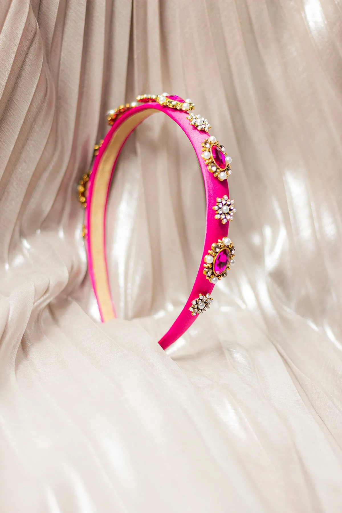 Narrow Jewel Diamante Headband