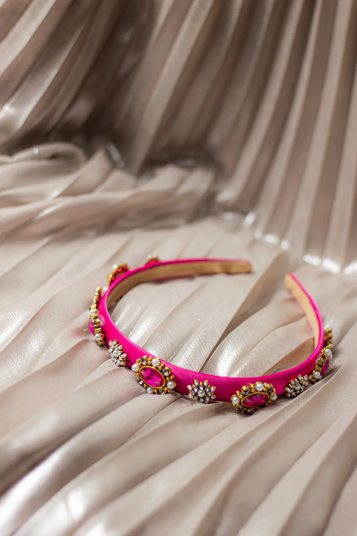 Narrow Jewel Diamante Headband