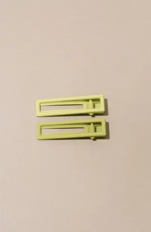 Nat   Noor - Lu Lu Hair Clip Pistachio