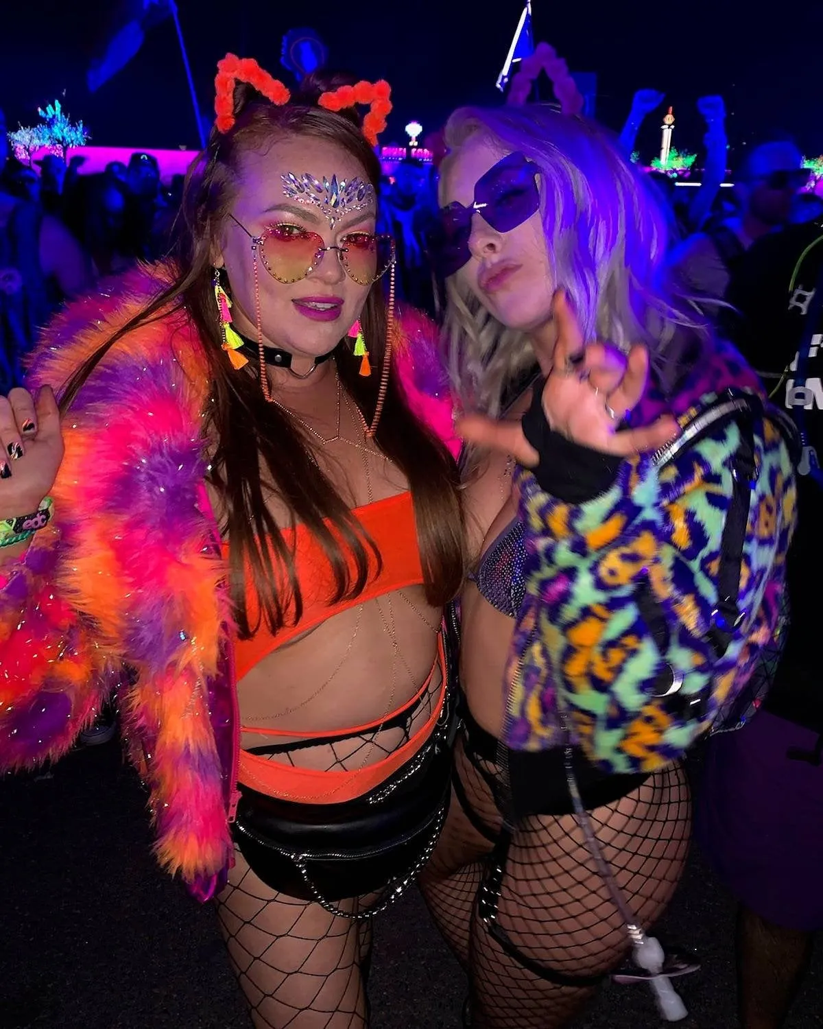 Neon Pom-Pom Kittycorn Ears