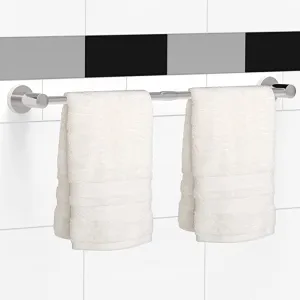 New SAFETY BEAUTY 32 inch Towel Bar for Bathroom or Kitchen, Rust-Proof Stainless Steel Construction in Brushed Nickel