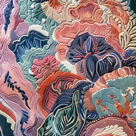 Ocean Blossom Hand Tufted Rug