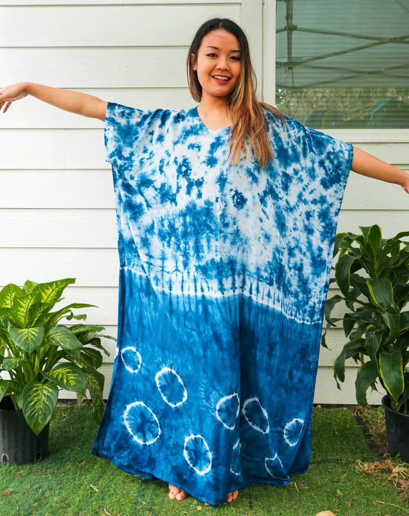 Ocean Whispers Tie Dye Kaftan
