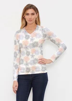 Off the Grid (7881) ~ Butterknit Long Sleeve V-Neck Top