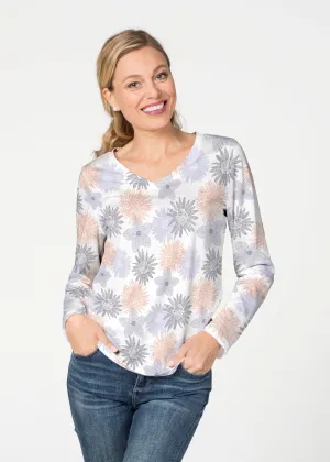 Off the Grid (7881) ~ French Terry V-neck Top