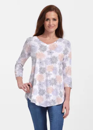 Off the Grid (7881) ~ V-neck Flowy Tunic