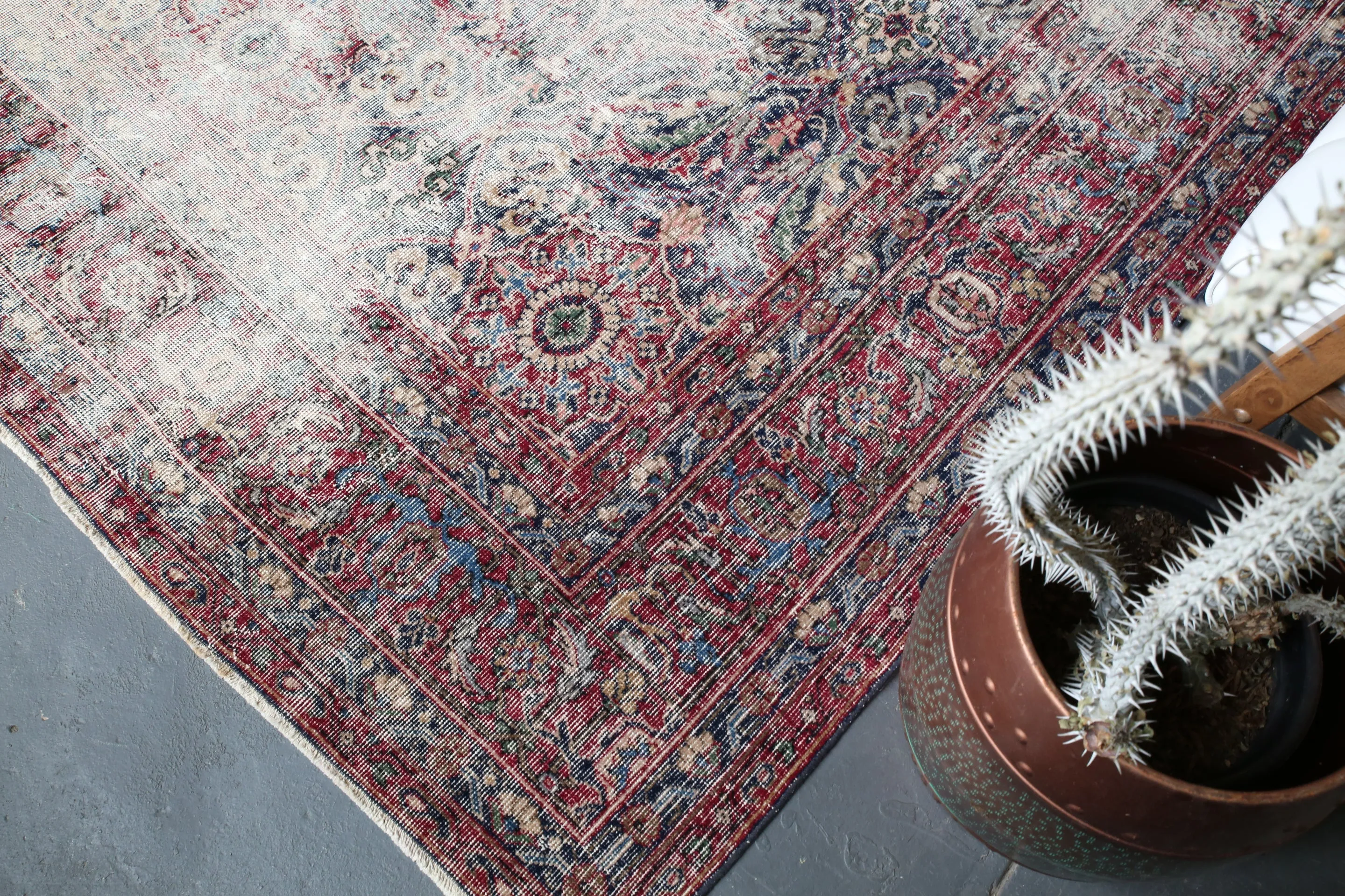 Old Demirci Oushak Rug 8ftx11.5ft