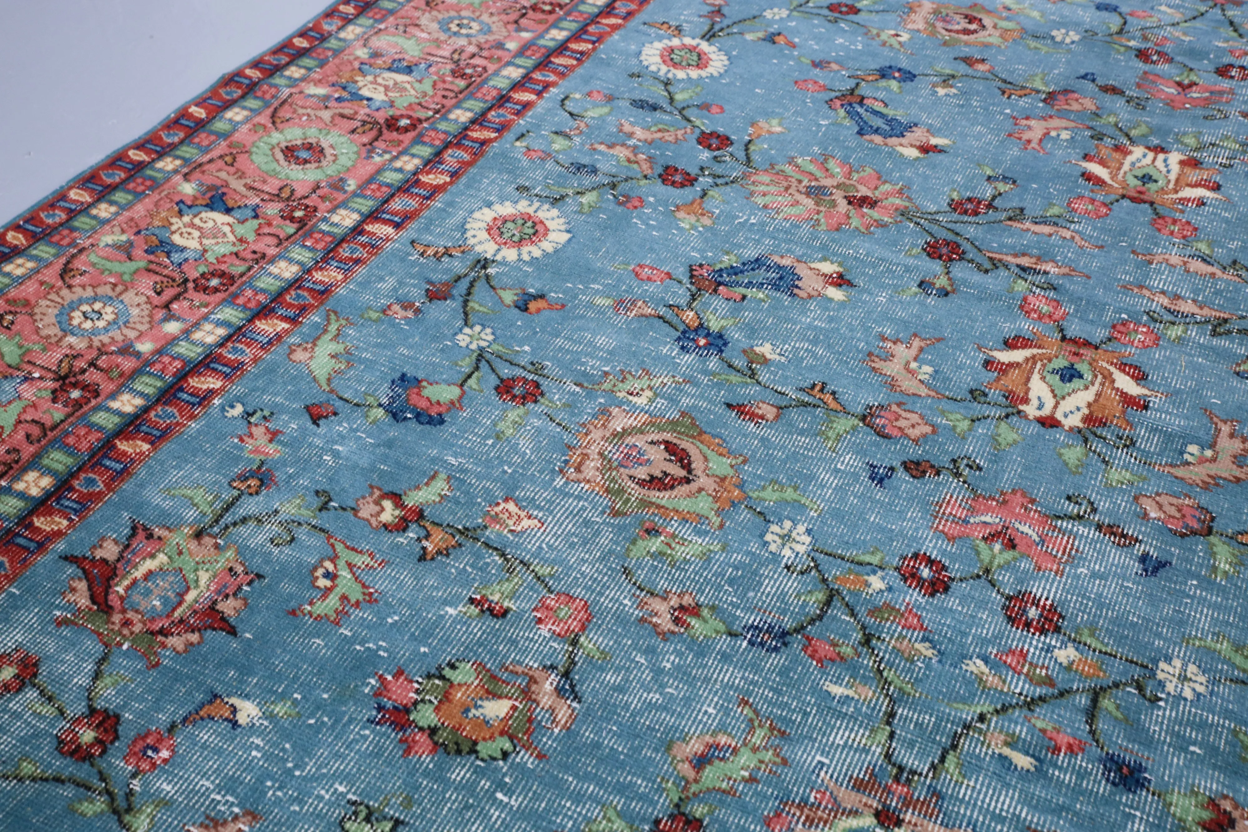 Old Isparta Rug 6.3ftx8.8ft