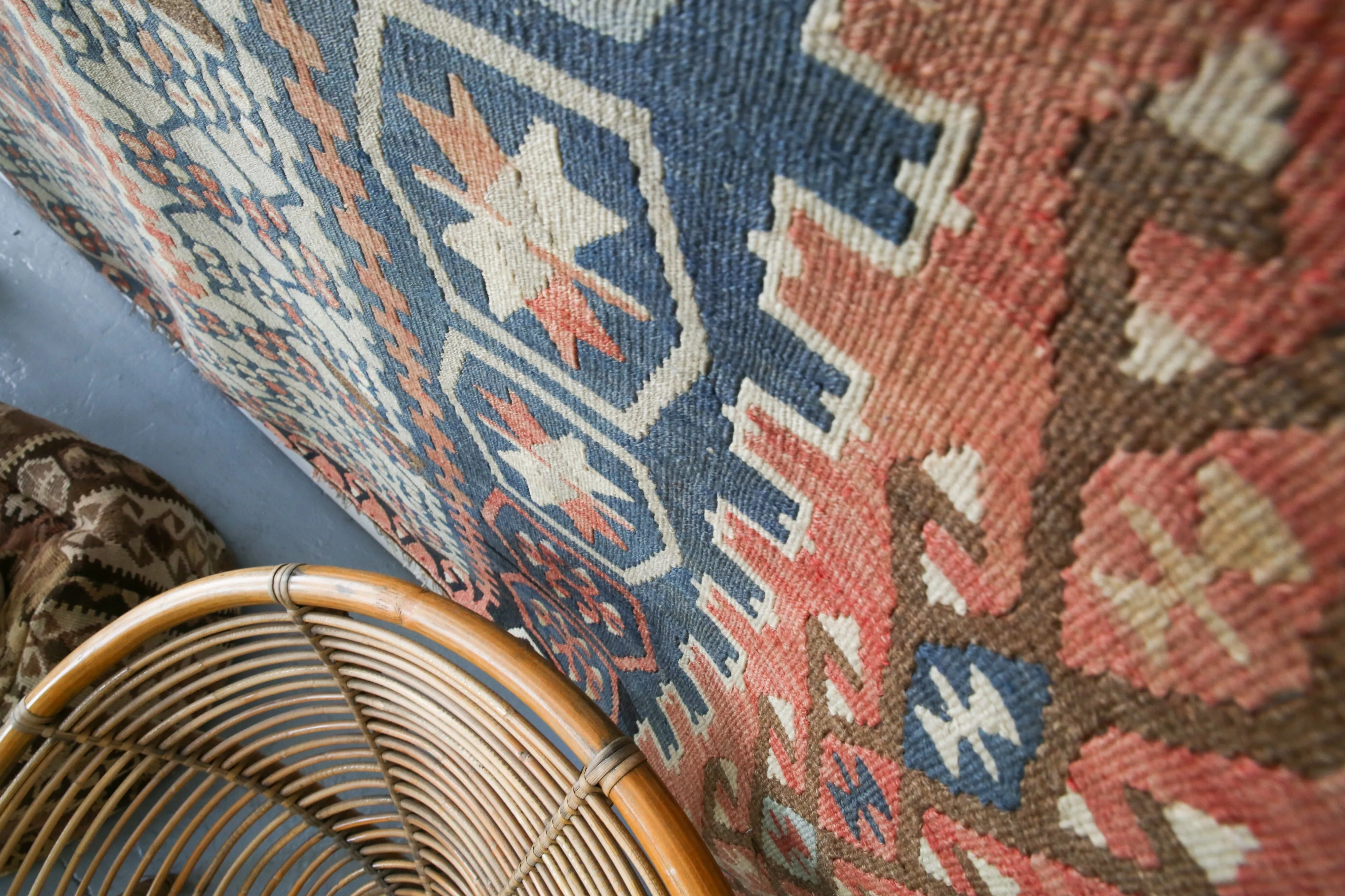 Old Kayseri Sandikli Kilim 6.3ftx9ft