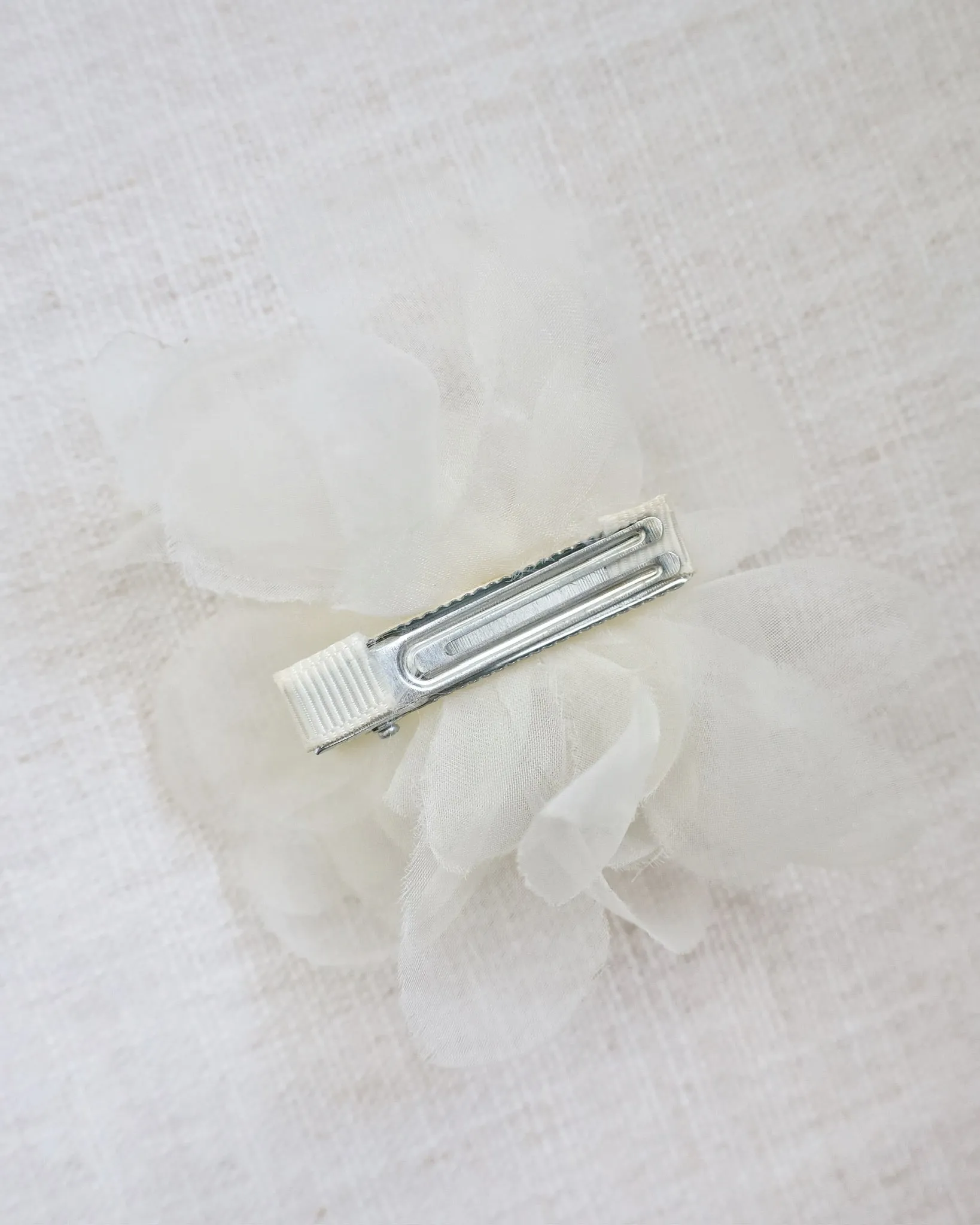 Ophelia Flower Hair Clip with Rhinestone