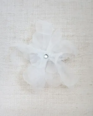 Ophelia Flower Hair Clip with Rhinestone