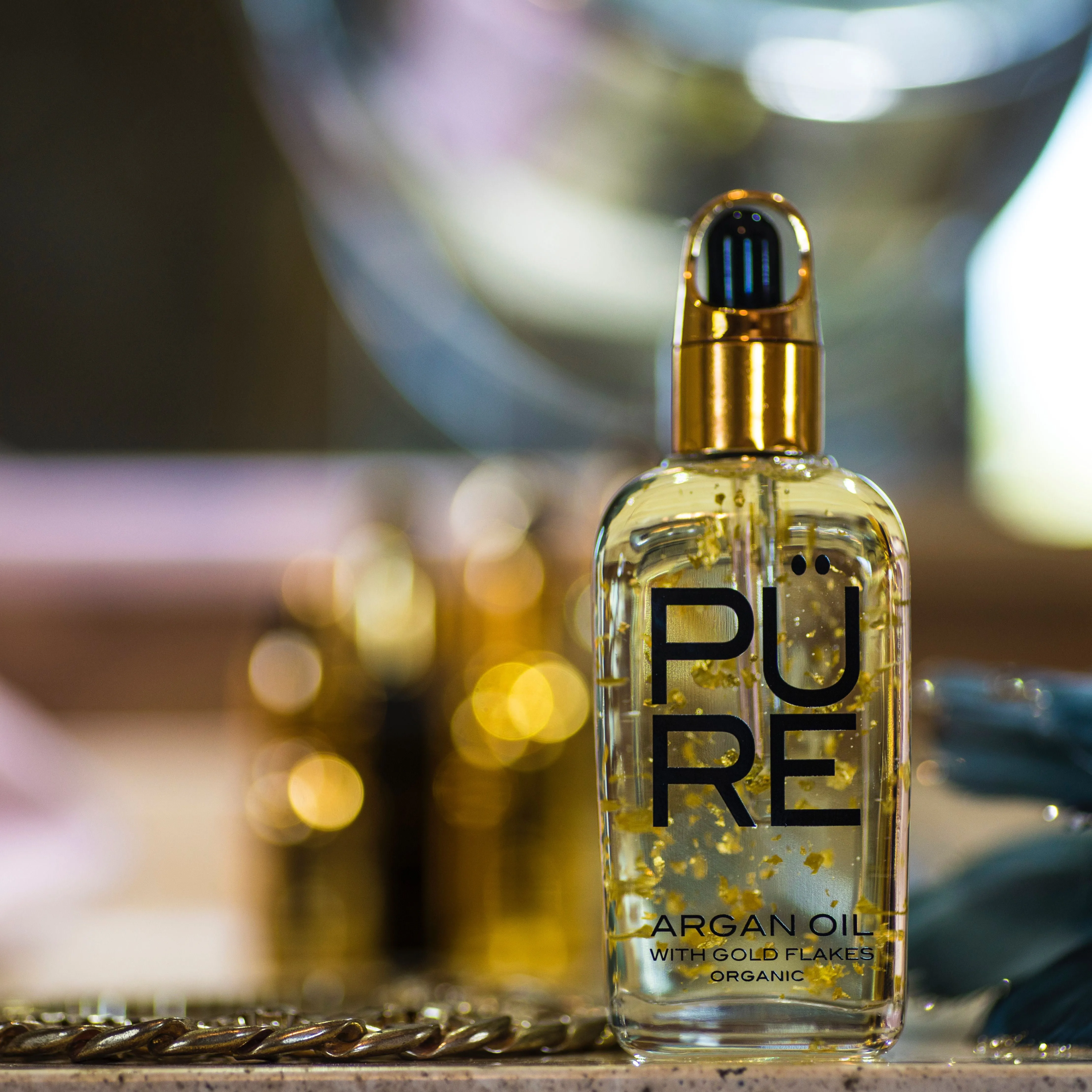 Organic Argan Oil with 22KT Gold
