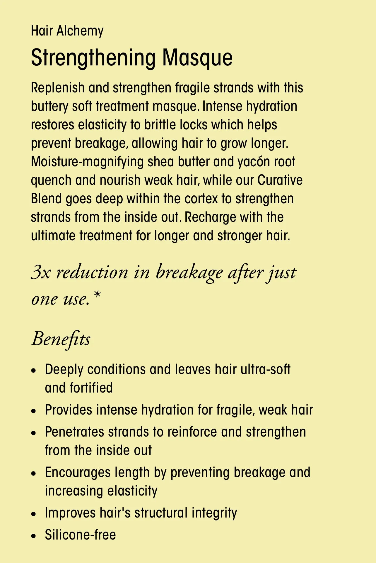 ORIBE Hair Alchemy Strengthening Masque