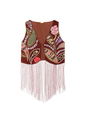 Otis Embroidered Vest ::RET