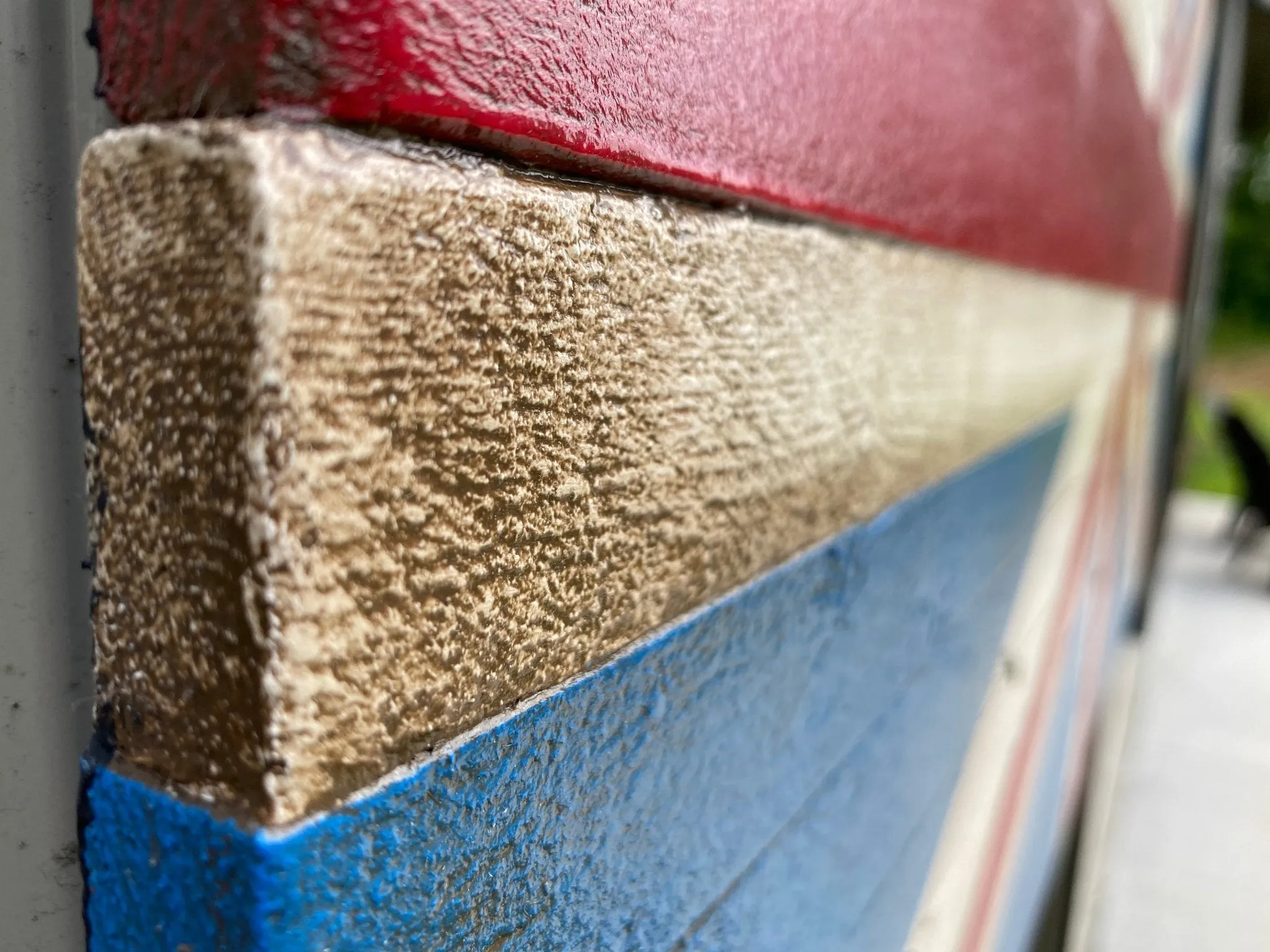 Oversized British Flag - Rustic Wood