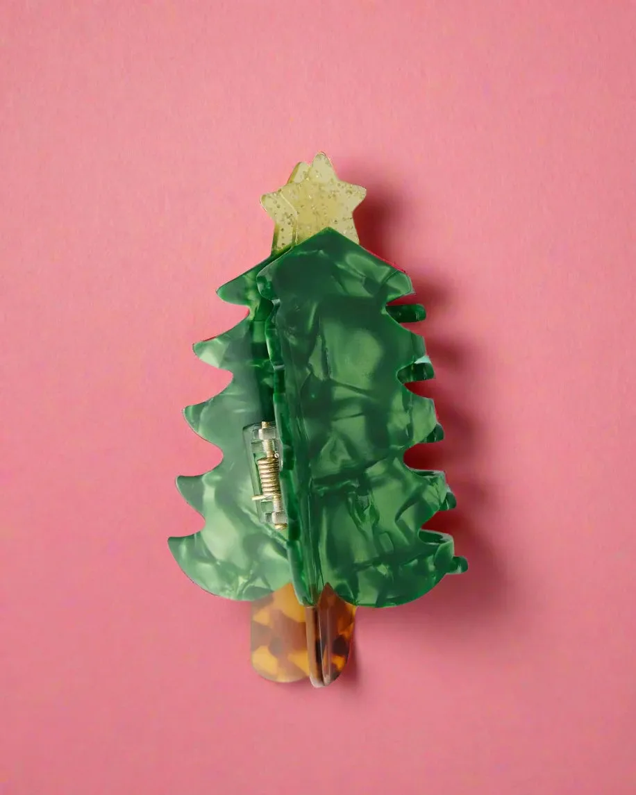 Packed Party Christmas Tree Claw Hair Clip