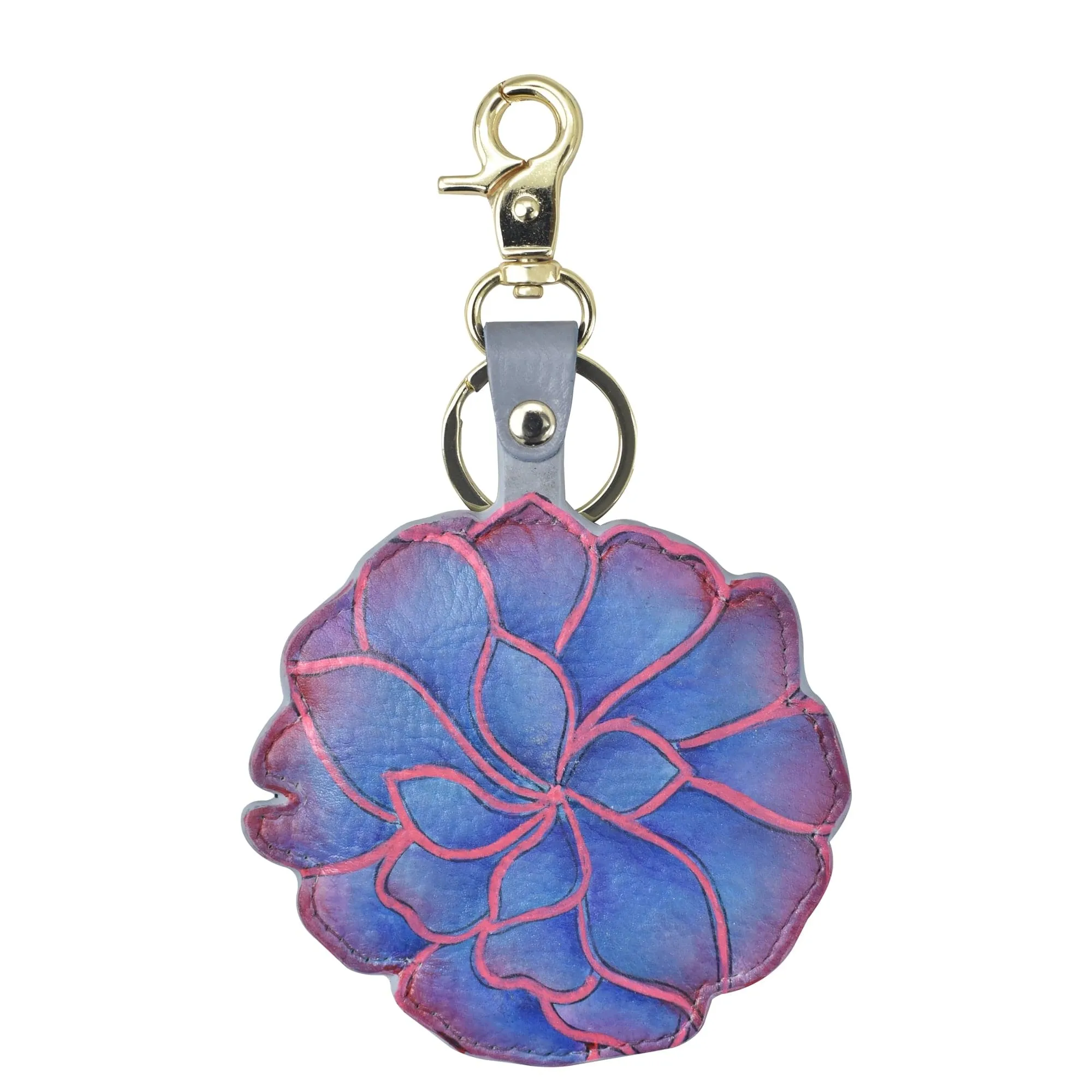 Painted Leather Bag Charm K0009 - Keycharms