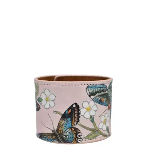 Painted Leather Cuff - 1176