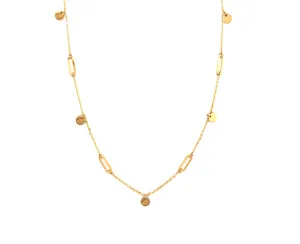 Paper Clip Dangle Necklace