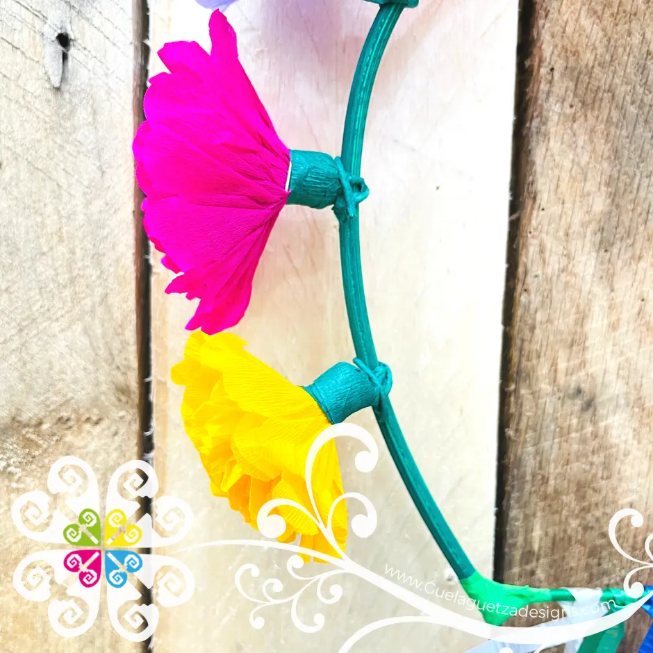 Paper Frida Headband - Diadema de Flores