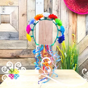 Paper Frida Headband - Diadema de Flores