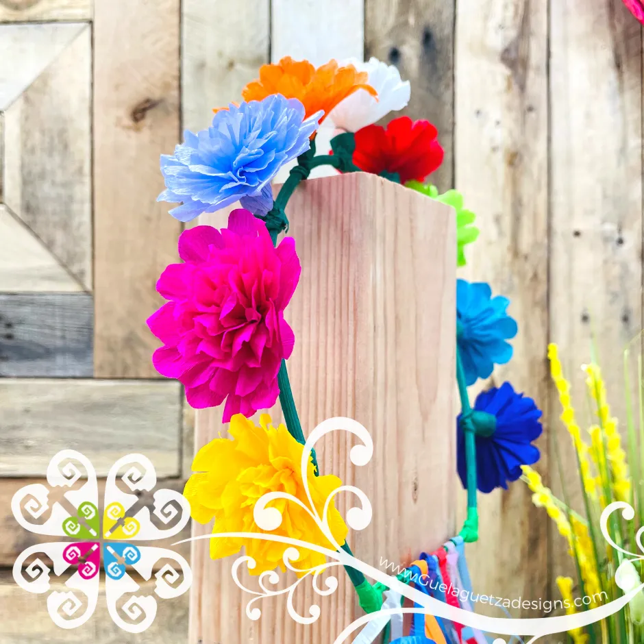 Paper Frida Headband - Diadema de Flores